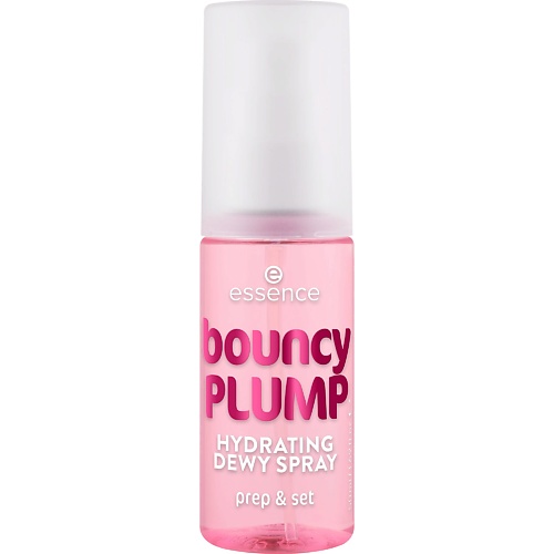 

ESSENCE Фиксирующий спрей для лица с увлажняющим эффектом bouncy PLUMP HYDRATING DEWY SPRAY, Фиксирующий спрей для лица с увлажняющим эффектом bouncy PLUMP HYDRATING DEWY SPRAY