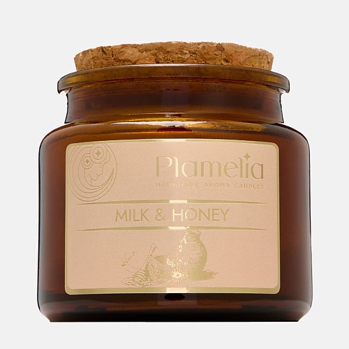 

PLAMELIA Свеча ароматическая Молоко и мёд 105, Свеча ароматическая Молоко и мёд