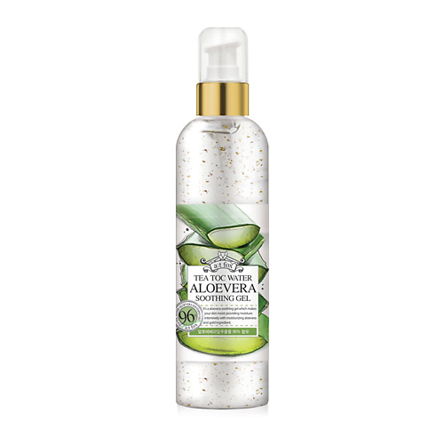 

A;T FOX Успокаивающий гель для лица и тела с алоэ вера Tea Tok Water Aloevera Soothing Gel 250, Успокаивающий гель для лица и тела с алоэ вера Tea Tok Water Aloevera Soothing Gel