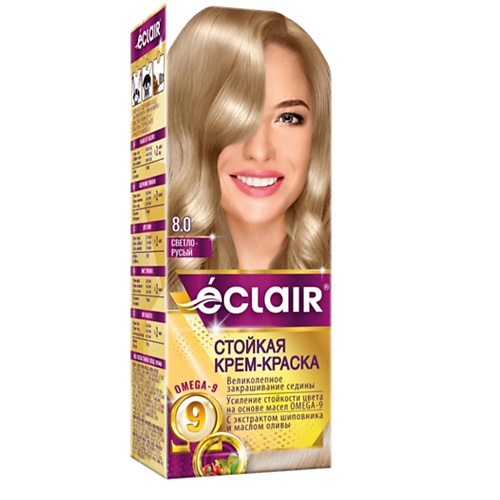 

ECLAIR Стойкая крем-краска для волос OMEGA-9, Стойкая крем-краска для волос OMEGA-9