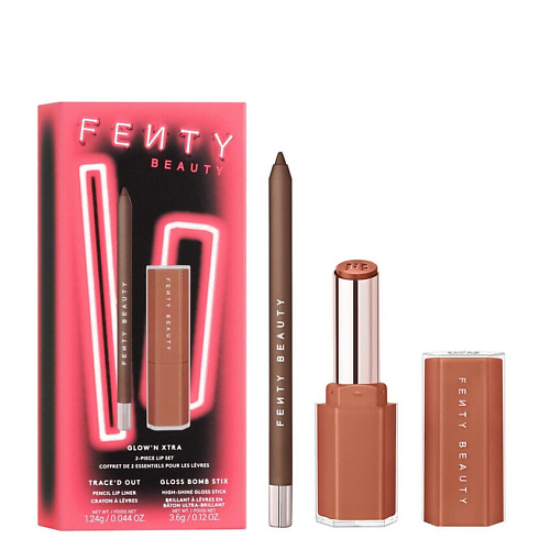 

FENTY BEAUTY Набор для макияжа губ Glow'n Xtra, Набор для макияжа губ Glow'n Xtra