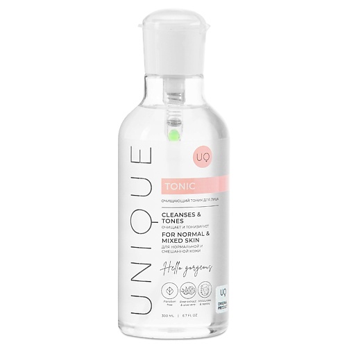 

UNIQUEPRO Очищающий тоник для лица для нормальной и смешанной кожи 300, Очищающий тоник для лица для нормальной и смешанной кожи
