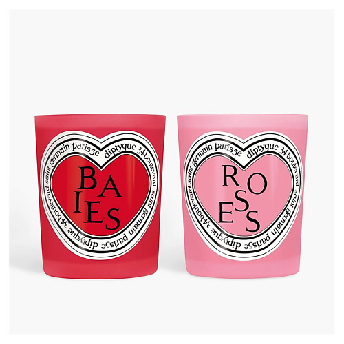 

DIPTYQUE Набор ароматических свечей Valentine's Baies & Roses Duo, Набор ароматических свечей Valentine's Baies & Roses Duo