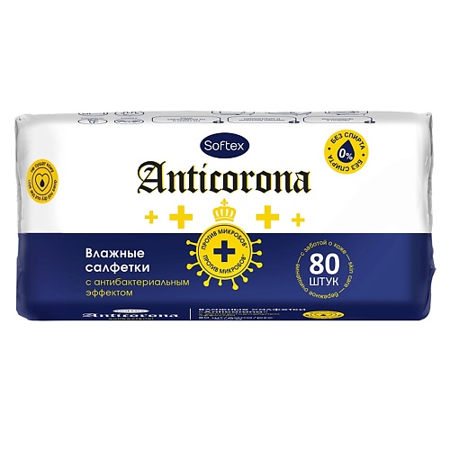 

MEGGI Влажные салфетки "Anticorona" Softex, Влажные салфетки "Anticorona" Softex