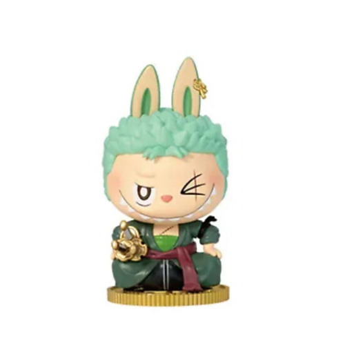

POP MART Фигурка Labubu The Monsters X One Piece Series RORONOA ZORO, 9см, Фигурка Labubu The Monsters X One Piece Series RORONOA ZORO, 9см