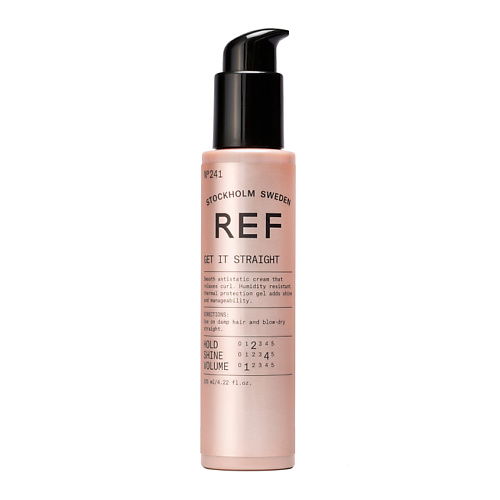 

REF HAIR CARE Крем для выпрямления кудрявых волос термозащитный 125, Крем для выпрямления кудрявых волос термозащитный