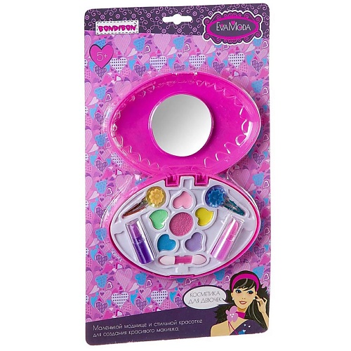 

BONDIBON Набор декоративной косметики Eva Moda "Косметичка-овал с зеркальцем", Набор декоративной косметики Eva Moda "Косметичка-овал с зеркальцем"