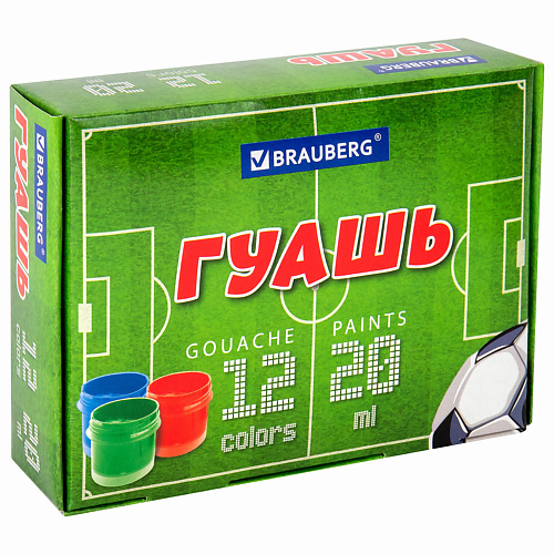 

BRAUBERG Гуашь "Футбол", Гуашь "Футбол"