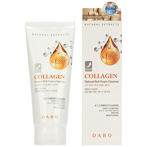 

DABO Пенка для умывания c коллагеном Collagen Natural Rich Foam Cleanser 180, Пенка для умывания c коллагеном Collagen Natural Rich Foam Cleanser