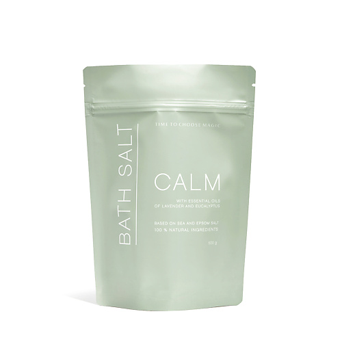 

TIME TO CHOOSE MAGIC Успокаивающая соль для ванны с эфирными маслами лаванды и эвкалипта Calm 500, Успокаивающая соль для ванны с эфирными маслами лаванды и эвкалипта Calm