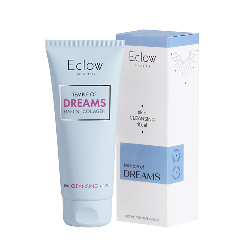 

ECLOW LABORATORY Гель для деликатного умывания лица и шеи с коллагеном и эластином Temple of Dreams 100, Гель для деликатного умывания лица и шеи с коллагеном и эластином Temple of Dreams