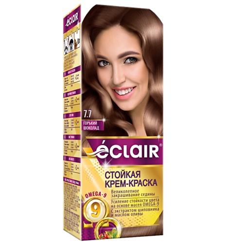 

ECLAIR Стойкая крем-краска для волос OMEGA-9, Стойкая крем-краска для волос OMEGA-9