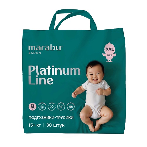 

MARABU Подгузники-трусики Marabu Platinum Line (15+ кг) 30 шт, Подгузники-трусики Marabu Platinum Line (15+ кг) 30 шт