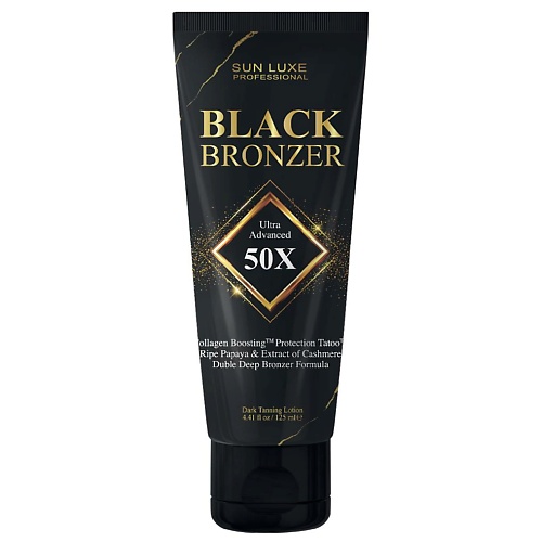 

SUN LUXE PROFESSIONAL Лосьон для загара в солярии "Black Bronzer 50х" 125, Лосьон для загара в солярии "Black Bronzer 50х"
