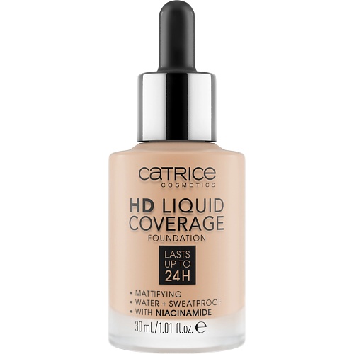

CATRICE Тональная основа с матовым финишем HD Liquid Coverage Foundation 010, Тональная основа с матовым финишем HD Liquid Coverage Foundation 010