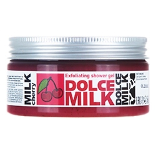 

DOLCE MILK Гель-скраб для душа Молоко и вишня 200, Гель-скраб для душа Молоко и вишня