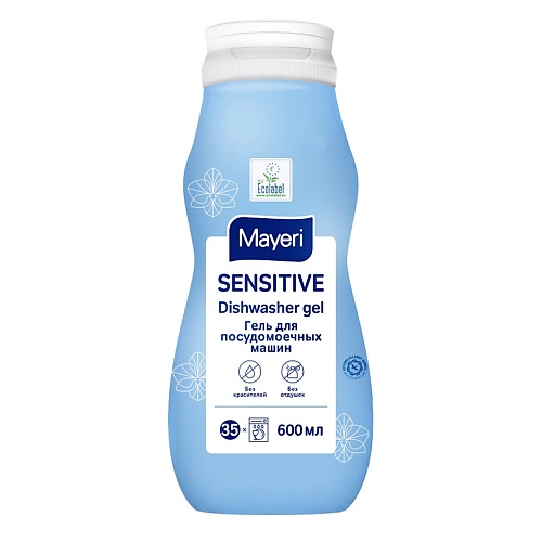 

MAYERI ЭКО Гель для посудомоечных машин ALL in 1 Sensitive 600, ЭКО Гель для посудомоечных машин ALL in 1 Sensitive