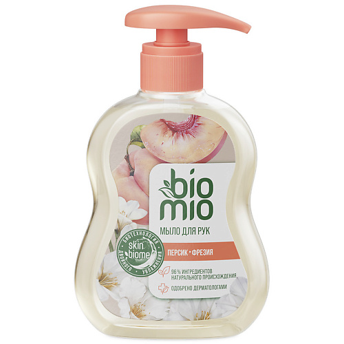 

BIO MIO Натуральное жидкое мыло с маслом персика Superfood Aromatherapy 300, Натуральное жидкое мыло с маслом персика Superfood Aromatherapy