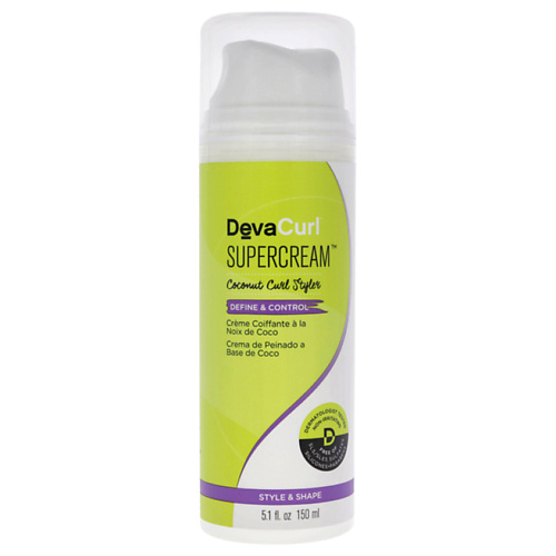 

DEVACURL Крем для укладки кудрявых волос кокосовый Define & Control Supercream 150, Крем для укладки кудрявых волос кокосовый Define & Control Supercream