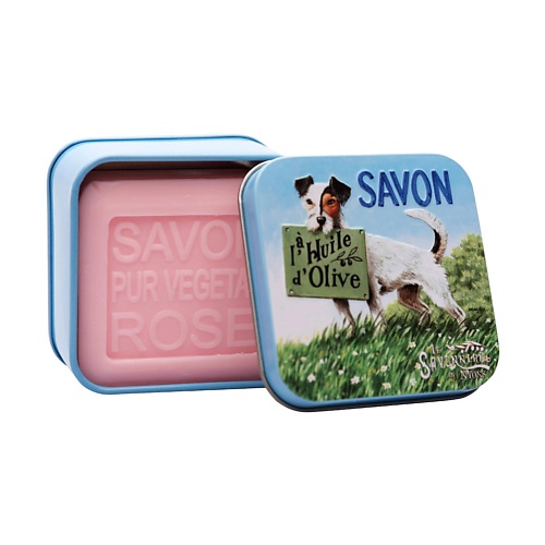 

LA SAVONNERIE DE NYONS Мыло с розой Джек рассел 100, Мыло с розой Джек рассел