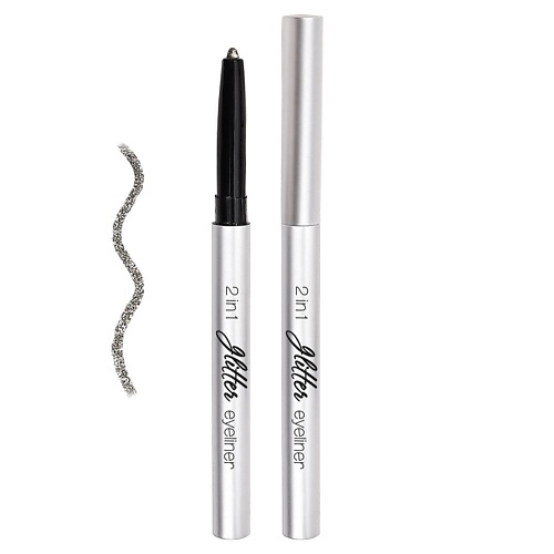 

LAVELLE COLLECTION Тени для век, карандаш Glitter eyeliner 2in1 sparkling gray, Тени для век, карандаш Glitter eyeliner 2in1 sparkling gray