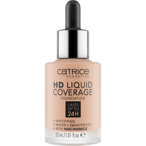 

CATRICE Тональная основа с матовым финишем HD Liquid Coverage Foundation 010, Тональная основа с матовым финишем HD Liquid Coverage Foundation 010