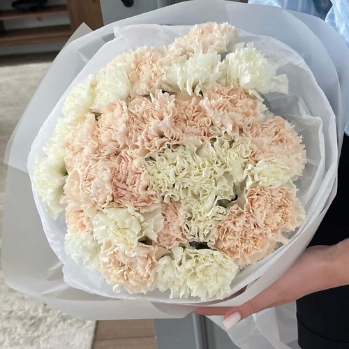 

МНОГО ЦВЕТОВ ЦВЕТОЧНЫЙ МАГАЗИН Монобукет из ажурных диантусов, Монобукет из ажурных диантусов