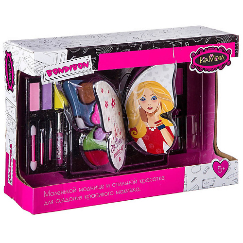 

BONDIBON Набор декоративной косметики Eva Moda "Косметичка-бабочка" большая раскладная, Набор декоративной косметики Eva Moda "Косметичка-бабочка" большая раскладная