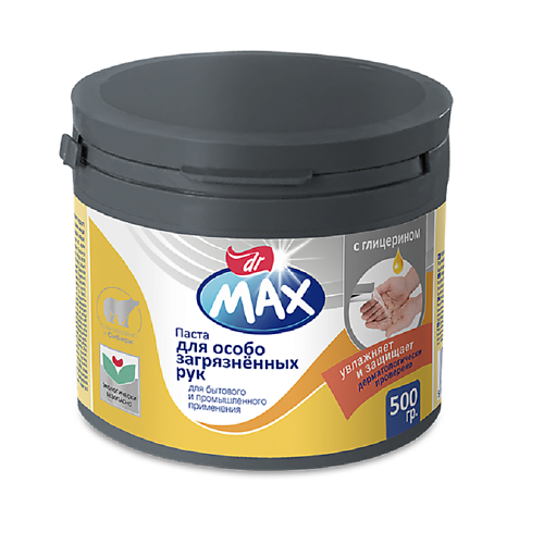 

DR MAX Паста с глицерином для особо загрязненных рук 500, Паста с глицерином для особо загрязненных рук