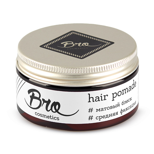 

BROCOSMETICS Помада для укладки волос средней фиксации с матовым эффектом 100, Помада для укладки волос средней фиксации с матовым эффектом
