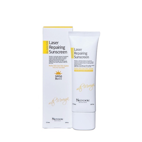 

SKINDOM Солнцезащитный крем для лица с морингой SPF50, РА+++ 50, Солнцезащитный крем для лица с морингой SPF50, РА+++