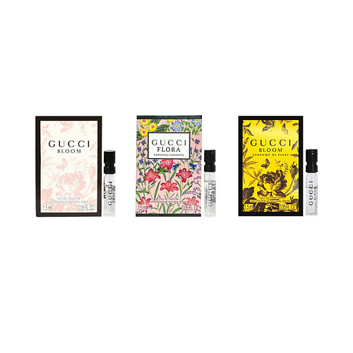 

GUCCI Набор пробников: Bloom Eau de Toilette, Flora Gorgeous Gardenia, Bloom Profumo di Fiori, Набор пробников: Bloom Eau de Toilette, Flora Gorgeous Gardenia, Bloom Profumo di Fiori