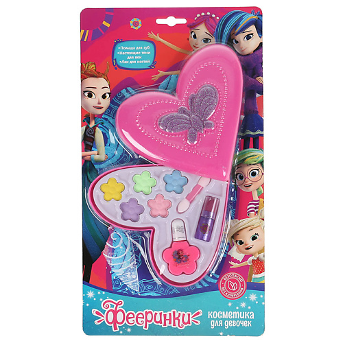 

МИЛАЯ ЛЕДИ Набор: тени для век, помада, лак для ногтей Фееринки, Набор: тени для век, помада, лак для ногтей Фееринки