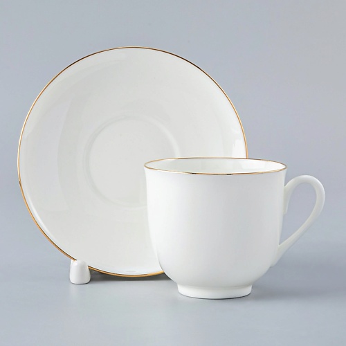 

ИМПЕРАТОРСКИЙ ФАРФОРОВЫЙ ЗАВОД Чашка с блюдцем кофейная "Ландыш. Золотой кантик", Чашка с блюдцем кофейная "Ландыш. Золотой кантик"