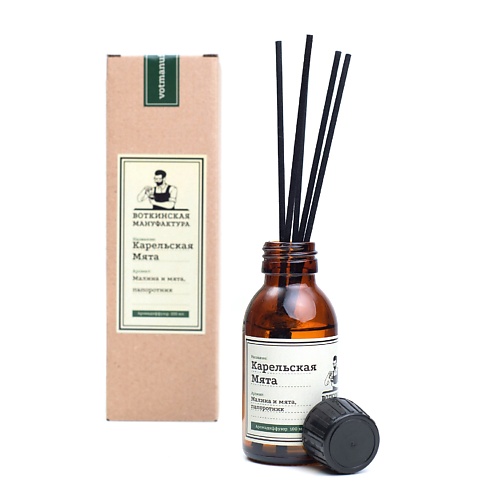 

ВОТКИНСКАЯ МАНУФАКТУРА Аромадиффузор "КАРЕЛЬСКАЯ МЯТА" 100, Аромадиффузор "КАРЕЛЬСКАЯ МЯТА"