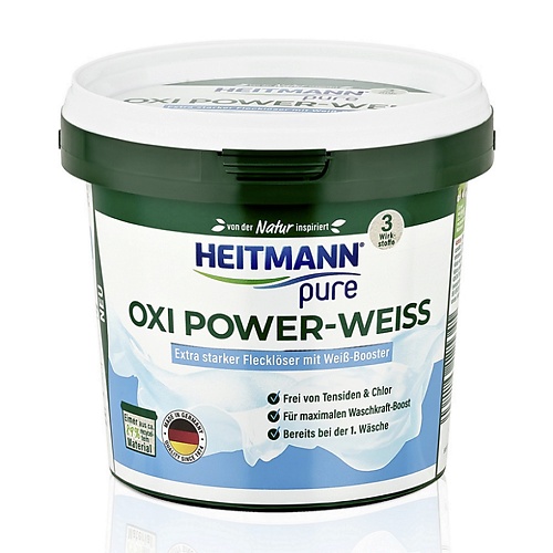 

HEITMANN Средство для удаления пятен с белых тканей OXI Power Weiss 500, Средство для удаления пятен с белых тканей OXI Power Weiss