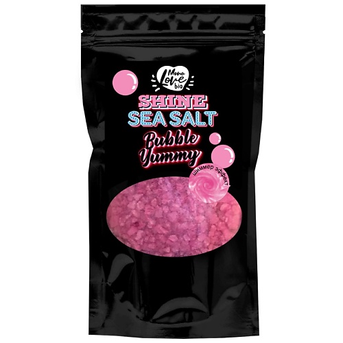 

MONOLOVE BIO Морская соль для ванны с шиммером бабл гам 250, Морская соль для ванны с шиммером бабл гам