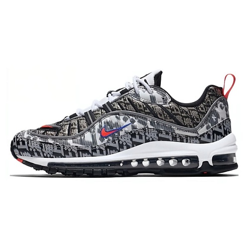 

NIKE Кроссовки Air Max 98 Shanghai Marathon China Exclusive 'Black White Grey', Кроссовки Air Max 98 Shanghai Marathon China Exclusive 'Black White Grey'