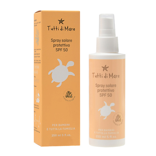 

TUTTI DI MARE Солнцезащитный спрей SPF 50 для малышей и всей семьи 150, Солнцезащитный спрей SPF 50 для малышей и всей семьи