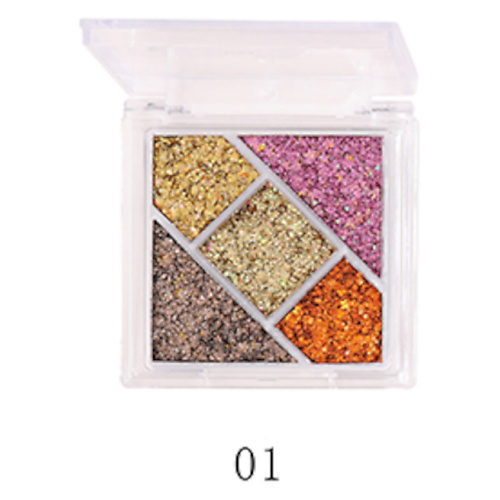 

FARRES Тени для век "Heavy Metal Glitter" 5 цветов, Тени для век "Heavy Metal Glitter" 5 цветов