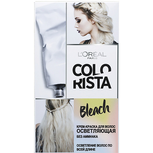 

L'ORÉAL PARIS L'OREAL PARIS Крем-краска для волос осветляющая без аммиака Colorista Bleach 154, L'OREAL PARIS Крем-краска для волос осветляющая без аммиака Colorista Bleach