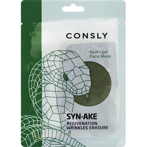 

CONSLY Гидрогелевая маска с пептидом Hydrogel Face Mask Syn-Ake Rejuvenation Wrinkles Erasure 20, Гидрогелевая маска с пептидом Hydrogel Face Mask Syn-Ake Rejuvenation Wrinkles Erasure