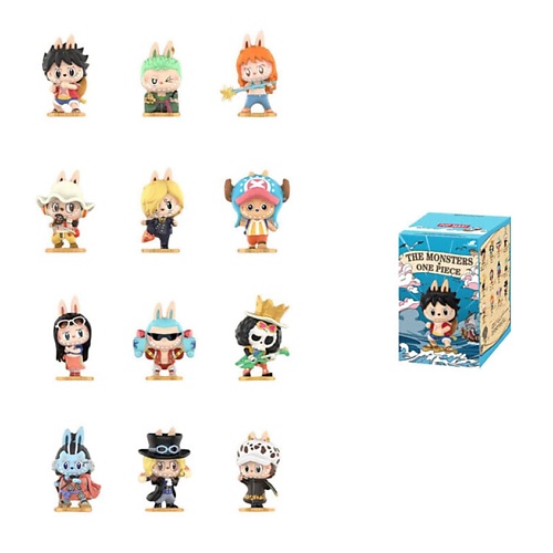 

POP MART Игрушка-сюрприз Labubu The Monsters X One Piece Series, 9 см, Игрушка-сюрприз Labubu The Monsters X One Piece Series, 9 см