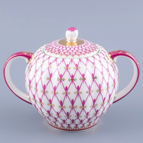 

ИМПЕРАТОРСКИЙ ФАРФОРОВЫЙ ЗАВОД Сахарница "Сетка-Блюз ", Сахарница "Сетка-Блюз "