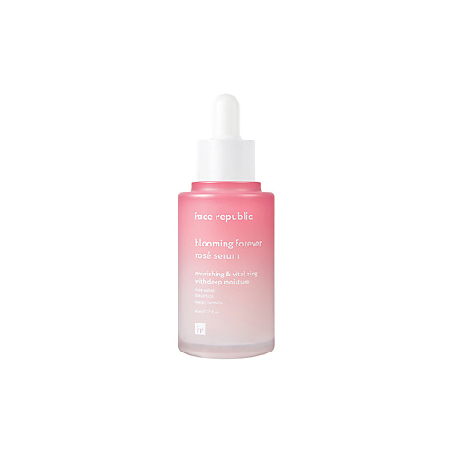 

FACE REPUBLIC Сыворотка для лица придающая сияние с розовой водой Blooming forever rose serum 45, Сыворотка для лица придающая сияние с розовой водой Blooming forever rose serum