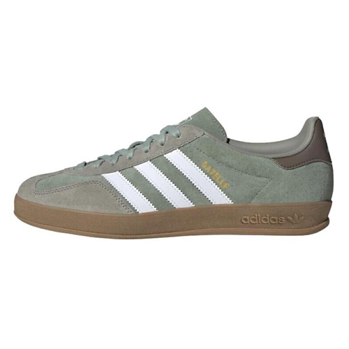 

ADIDAS ORIGINAL Кроссовки Gazelle Indoor Silver Pebble Silver Green, Кроссовки Gazelle Indoor Silver Pebble Silver Green