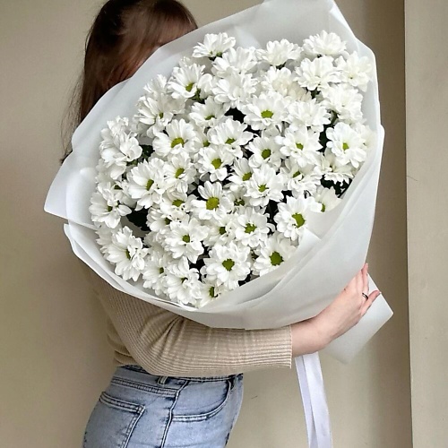 

FLOWERTVER 9 ромашкообразных хризантем в упаковке, 9 ромашкообразных хризантем в упаковке