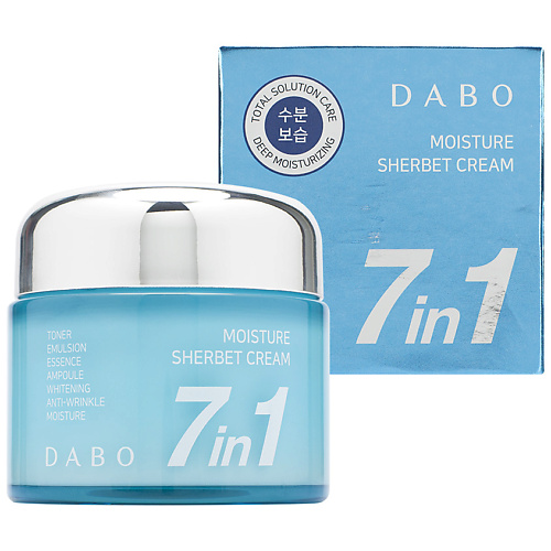 

DABO Крем-щербет для лица для интенсивного увлажнения 7 in 1 Moisture Sherbet Cream 80, Крем-щербет для лица для интенсивного увлажнения 7 in 1 Moisture Sherbet Cream