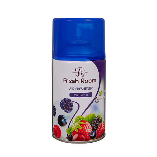 

FRESH ROOM Освежитель воздуха (сменный баллон) Ягодный микс 250, Освежитель воздуха (сменный баллон) Ягодный микс