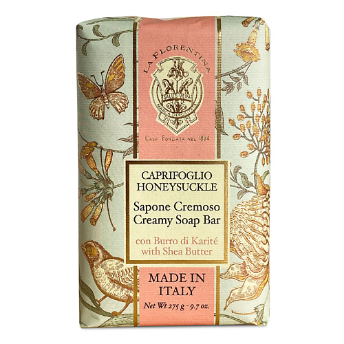 

LA FLORENTINA Мыло BUTTERFLY Жимолость Душистая 275, Мыло BUTTERFLY Жимолость Душистая